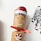 Glitzhome® 8PK 2"D x 12"H Gingerbread Man Christmas Party Crackers with Gift Contents